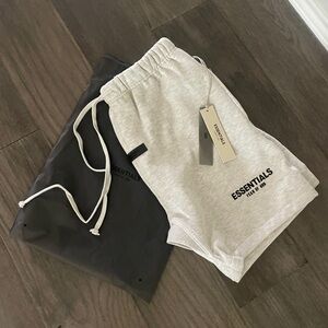 Essentials Heather Gray Casual Shorts